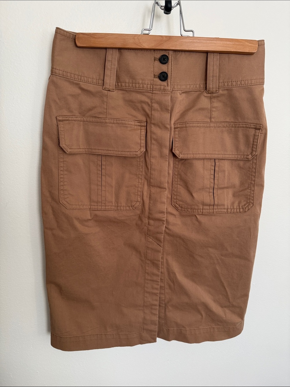 Aritzia Wilfred Washed Bronze Camel Skirt